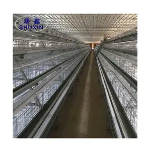 Poultry Farm Design Battery Cages For Layers / Galvanized Laying Chicken Cages Price