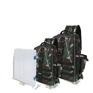 Sac de pêche BSCI avec porte-canne, ultraléger, résistant à l'eau, sac à dos d'épaule pour l'extérieur, sac de pêche étanche - Product Image 5