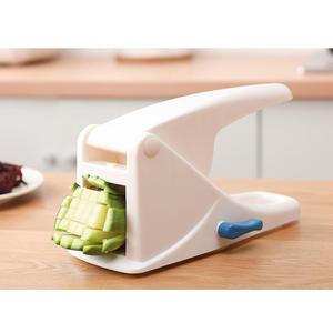 Éplucheur de légumes multifonctionnel Shuangjian, coupe-légumes en plastique blanc pour usage en cuisine - Product Image 1
