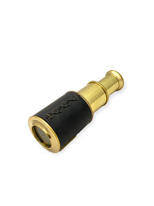 Luxury Gold-Plated <b>Brass</b> Vintage Monocular <b>Telescope</b> Leather Grip Nautical Spyglass Coastal Design Decor Tajdaar Handicrafts - Product Image 3