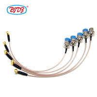 Cable coaxial RG316 con conector SMA macho a N hembra, conector de pazo con tuerca, cable de puente RF para antena de radio, 15 cm