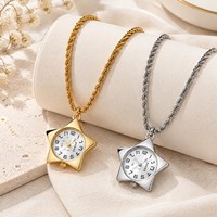 Jam Tangan Wanita Rantai Warna Emas Pesona Bintang Personalisasi Aksesoris Minimalis