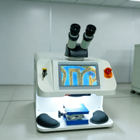 Machine de soudage au laser YAG à cabinet fermé haute rigidité 200W pour la soudure de bijoux, utilisation sur bureau
