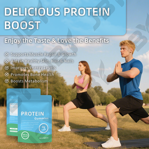 JBY Bitki Bazlı <span class=keywords><strong>Protein</strong></span> Kaynağı, Günlük Beslenmeyi, Vücut Canlılığını ve Nazik Enerji Desteğini Destekleyen Proteinli Jelibonlar - Product Image 4