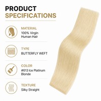 Cheveux humains bruts vietnamiens, tissage papillon, 30 pouces, super double drawn, lisses comme des baguettes, provenant d'un seul donneur, vente en gros
