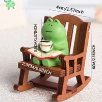 Grenouille chaise à bascule mignon japonais guérison petite décoration bureau décoration de bureau voiture Center contrôle décoration