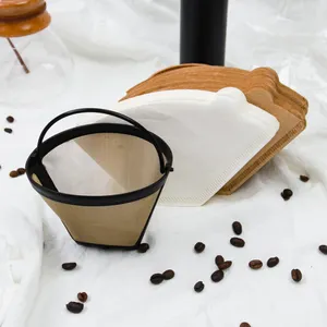 Reusable No.4 Cone Style KRUPS Reusable Coffee Filter Replaces Your F0494210 Permanent Coffee Filter for KRUPS Machines