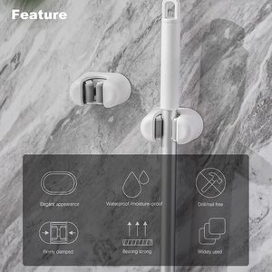 <strong>Mop</strong> <strong>Broom</strong> Holder Wall Mount <strong>Mop</strong> Organizer Gripper Self-adhesive Cleaning <strong>Suppliers</strong> Hanger Stands <strong>Rack</strong> <strong>for</strong> Bathroom Garden - Product Image 3