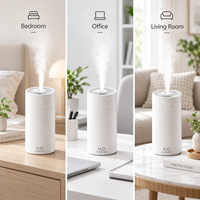 Humidificateur d'air portable USB à ultrasons 400 ml, mini humidificateur à brume froide pour la maison, le bureau, la chambre à coucher, vente en gros