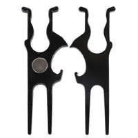 Outil de golf élégant et durable, pince et support pour cigares avec ouvre-bouteille et outil de réparation de divots, accessoire magnétique faiblement aimanté pour chariot de golf