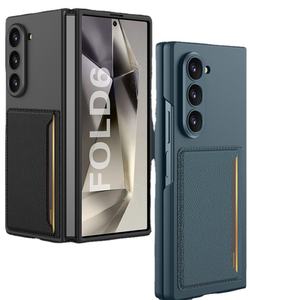 Nouveau design avec protection complète étui de téléphone pliable en cuir pu carbag pour Samsung galaxy Z Fold 6 5 - Product Image 5