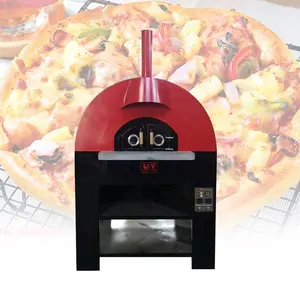 Horno eléctrico grande para hornear pizza, negro, para cocina, equipo de restaurante, Aire libre, Italia