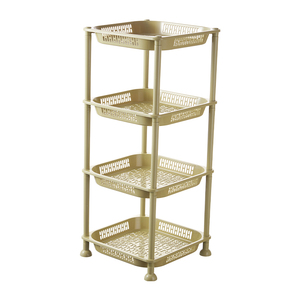 Étagère de rangement carrée multicouche en plastique <span class=keywords><strong>pour</strong></span> salle de bain, avec drainage creux, <span class=keywords><strong>pour</strong></span> <span class=keywords><strong>douche</strong></span> - Product Image 6