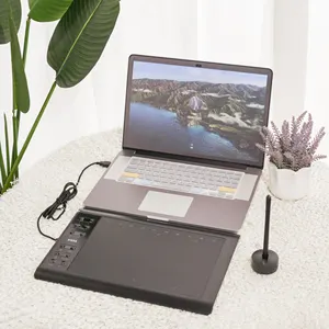 Sıcak satış 10x6 inç çalışma alanı telefon desteklenebilir 12 ekspres tuşları dijital çizim grafik Tablet