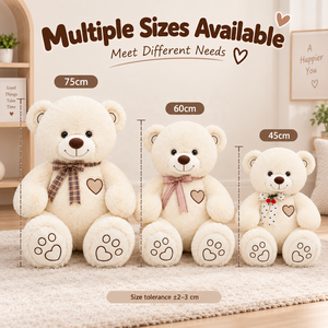 <span class=keywords><strong>Orsacchiotto</strong></span> di Peluche Personalizzato, Animali di Peluche Assortiti con Nastro, Morbidi al Tatto, per Regali di San Valentino e Matrimonio - Product Image 4