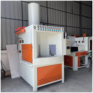 Machine de sablage rotative entièrement automatique à table tournante multi-stations, équipement de sablage à <span class=keywords><strong>disque</strong></span> rotatif - Product Image 2