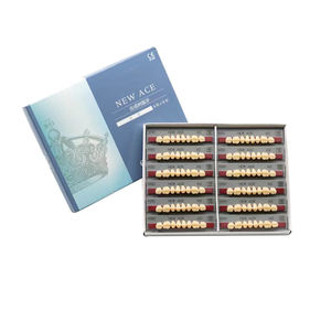 Зубные материалы, Перекрашенные искусственные зубы, новый тип, задняя пластина, твердые, 8 шт. X 12(96 шт.)/коробка, верхние и нижние челюсти - Product Image 2