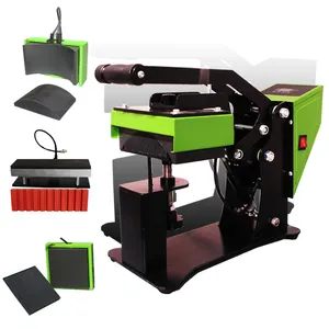 3 IN 1 combo heat press for cap & label & pen label sublimation heat press machine t shirt LOGO heat press set