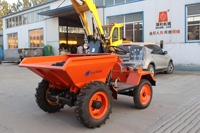 Dumper 3 tonnes mini dumper hydraulique benne basculante avec cabine conducteur bonne qualité marque BOB-LIFT