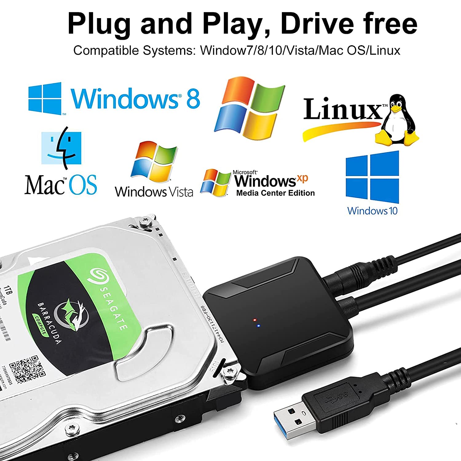 0硬盘转换器电缆用于seagate 2.5 3.5 hdd ssd适配器 on m.alibaba.