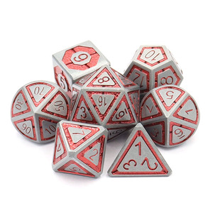 Juego de dados de metal de aleación de zinc de 7 piezas para <span class=keywords><strong>D</strong></span> & <span class=keywords><strong>D</strong></span>/Dungeons & Dragons Die Casting, acabado pulido, resistente a los arañazos, logotipo personalizado disponible - Product Image 3
