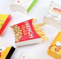 Boîtes de traiteur en carton Boîtes en carton de bonne qualité pour la restauration rapide Boîte d'emballage pour frites