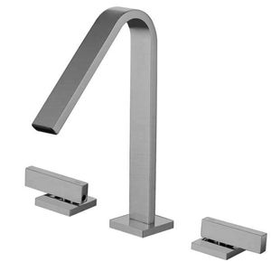 <span class=keywords><strong>ARES</strong></span> IDEALEX 2020 gran oferta mezclador de latón negro moderno grifo de lavabo de mano de doble manija Válvula de cerámica para baño Hotel Villa - Product Image 5