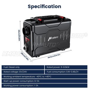 Hcalory 2022 NUEVO Calentador de Aire Diésel 12V 5KW con Control Remoto por Aplicación Bluetooth Ajustable, Calentador de Estacionamiento Integrado para Coche y RV - Product Image 2