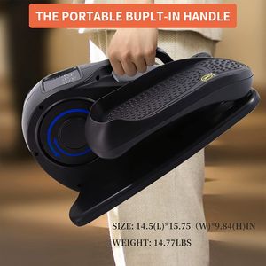 Vélo elliptique portable électrique à pédales pour exercices sous le bureau avec pédales larges - Product Image 4