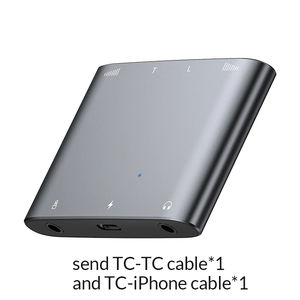 ฮับ USB-C สำหรับโทรศัพท์มือถืออะแดปเตอร์ถ่ายทอดสดแบบ Type-C ไปยัง3.5แยก2 in 1มาร์ทโฟนสำหรับ <span class=keywords><strong>iPhone</strong></span> 8X14 <span class=keywords><strong>PRO</strong></span> <span class=keywords><strong>MAX</strong></span> กับ True stere - Product Image 3