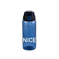 Botella de Agua de Tritán de 550 ml con Logotipo Personalizado 2023, Libre de BPA, con Tapa Abatible, Botellas de Plástico para Beber Directamente, Promoción de 750 ml