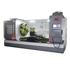 מכונת מחרטה של מותג שנג'ונג עם מערכת בקר GSK 130 מ""מ קידוח ציר גדול אופקי מחרטת CNC ck6180 ck61100 ck61125