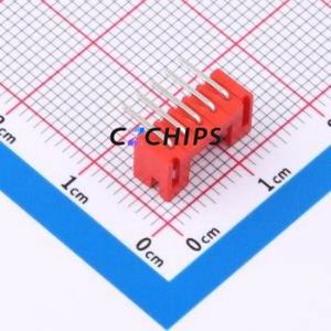 W2001100-5PR2123 Wire-to-Board Pin Header Bent Lead Through Hole,P=2mm Connector 1x5P 2mm Right Angle Insert PH - Product Image 2