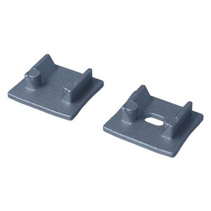 BAZ1715 Kit accessori di illuminazione ad alto profilo in alluminio con chiusura di tappi terminali in metallo con e senza foro
