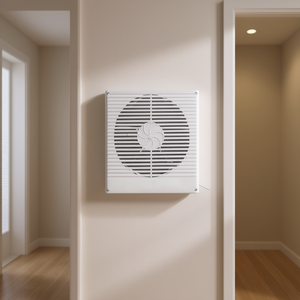 Ventilateur mural 7,5 pouces 180 CFM bidirectionnel de pièce à pièce, alimenté par courant alternatif, en plastique, commande mécanique - Product Image 2