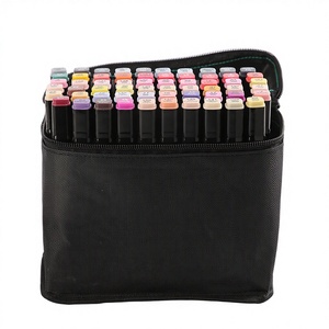 Juego de Marcadores de Dibujo Profesionales de Plástico, 80 Colores, a Base de Alcohol, Doble Punta, para Bocetos - Product Image 1