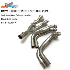 Système d'échappement complet de moto pour BMW S1000RR <span class=keywords><strong>S1000R</strong></span> Tuyau d'échappement avant en acier inoxydable complet 2019 2020 2021 <span class=keywords><strong>2022</strong></span> - Product Image 6