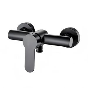 Rond poli mural salle <span class=keywords><strong>de</strong></span> bain <span class=keywords><strong>baignoire</strong></span> douche robinets Simple pressurisé haut jet douche ensemble - Product Image 3