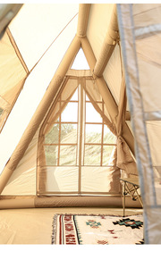 Tente de camping <span class=keywords><strong>gonflable</strong></span> HOUMU quatre saisons, installation rapide en 5 minutes, 6-8 personnes, toit ouvrant écologique, imperméable, coupe-vent, Oxford 420D - Product Image 3