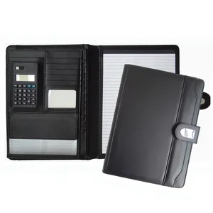 مخصص بدون سحاب تكتيكي جلد الحصان منظم Padfolio دفتر سحاب باد مخلب أحمر مجنون للرجال