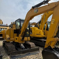 Excavadora de cadenas Cat 306 usada de alta calidad y bajo consumo de combustible, miniexcavadora hidráulica de 6 toneladas para trabajos de terraplenes y construcción.