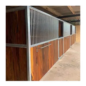 China Safe Portable Outdoor Stall Box Front Doors Australian Barn Horse Stable Panels European Equestrian Horse Stables For Sale