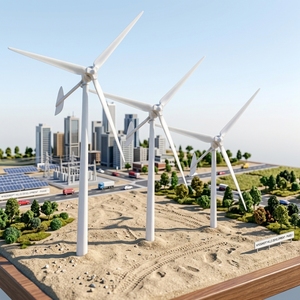 Generador Eólico Dingyue de 100kW, Sistema de Energía Eólica de Eje Horizontal, Diámetro del Rotor de 19m, Altura de 30m, Horizontal-100KW 100kw - Product Image 5
