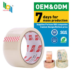 Ruban auto-adhésif transparent en OPP, <span class=keywords><strong>rouleau</strong></span> très résistant, lot de m, pour emballage en Carton - Product Image 2