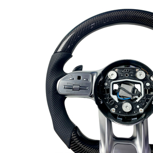 Großhandel Maßgefertigtes Carbon-Leder-Lenkrad für Mercedes-Benz W205 W213 W253 W463 C63 S63 <span class=keywords><strong>AMG</strong></span>-Stil - Product Image 4