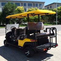 Voiturette de golf électrique personnalisable certifiée CE 5-6 places avec batterie au lithium |   Voiture de navette pour hôtel et complexe hôtelier à vendre