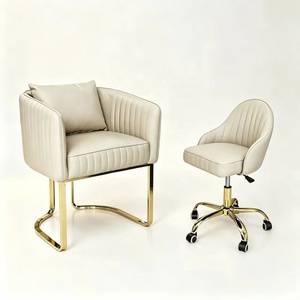Custom Color & Gold Base Nail Salon Clients <b>Chair</b> of Technician Manicure Pedicure Stool for Beauty Room Furniture Small <b>Chair</b> - Product Image 3