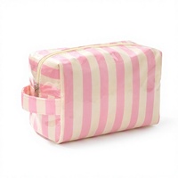 Grande trousse de maquillage imperméable en PVC, mignonne et tendance, avec fermeture éclair, pour voyage, plage, organisateur de crème solaire