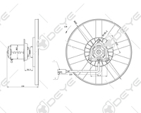 7700818904 7700828623 voiture radiateur ventilateur de refroidissement moteur 12v DC moteur ventilateur pour REANULT R9 R11 REANULT 19 véhicule pièces accessoires