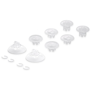 EXtremeRate Clear Swappable Edge <b>Sticks</b> Interchangeable Analog <b>Stick</b> Joystick Thumbsticks for Xbox Series X S Controller - Product Image 2